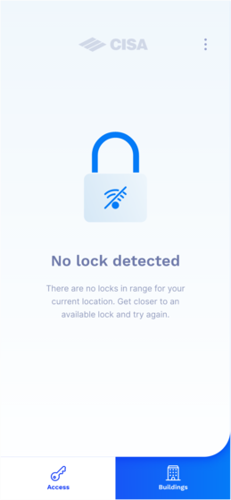 Tab "Access" - no lock detected