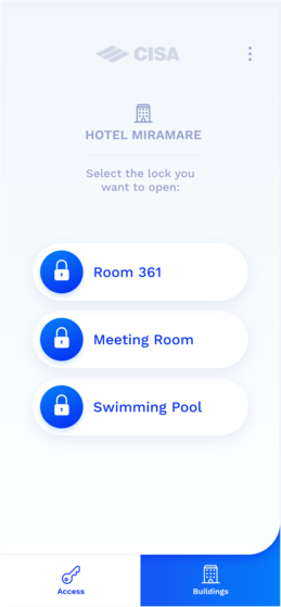 Tab "Access" - select room