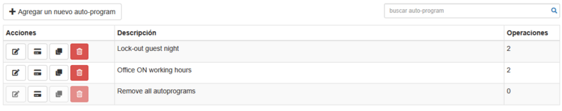 lista de Auto-programas